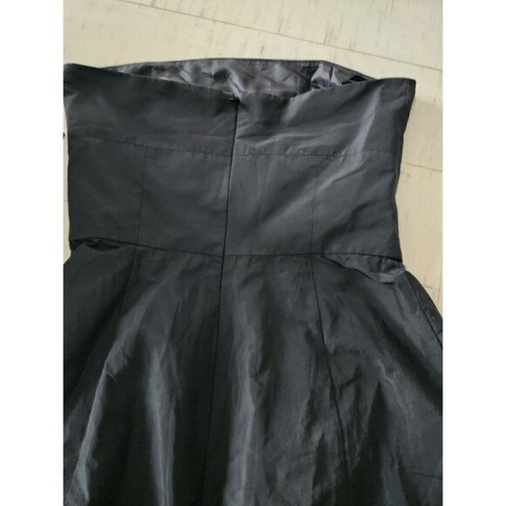 Theory‎ Black Strapless Pleated Cocktail Formal Dress sz 4 EUC LBD - Picture 7 of 8